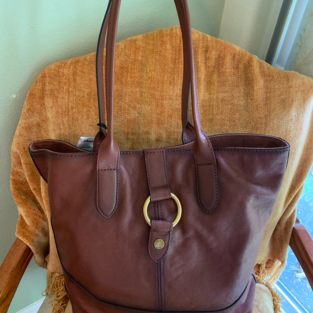 Real leather shoulder bag for woman from Italian